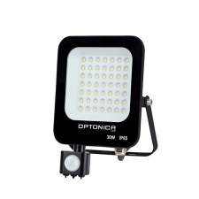 Optonica LED Reflektor, 30W, mozgásérzékelős, fehér fény, 2700Lm, 3000K - IP65 - 5779 kültéri világítás