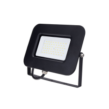 Optonica LED reflektor 50W, SMD fekete, 150°, IP65 fehér fény, 70cm kábellel kültéri világítás