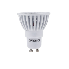 Optonica LED spot, GU10, 6W, 230V, COB,meleg fehér fény,50°, fehér -dimmelhető izzó