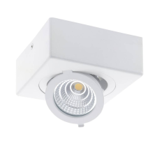 Optonica LED spotlámpa, 12W, COB, falra szerelhető, állítható, négyszögletes, meleg fehér fény világítás