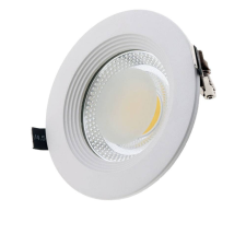Optonica LED spotlámpa, 15W, COB, kerek, meleg fehér fény világítás