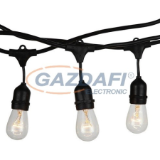 Optonica OT5051 kültéri fényfüzér 15db E27 IP65 14.4m kültéri izzósor