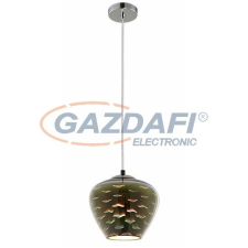 Optonica PD9020 3D üveg függesztett csillár,sirály mintás,króm- 40W E27 200x165mm világítás