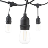 Optonica sorolható kültéri fényfüzér 10db E27 foglalattal/6m/fekete/ IP65/OT5054