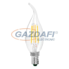 Optonica SP1482 LED fényforrás,filament C35 E14 4W 320lm 175-265V 2700K 300° 35x115mm IP20 A+ 25000h