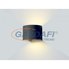 Optonica WL7467 LED falilámpa EPISTAR AC100-240V 6W IP54 480LM fekete 4000K világítás