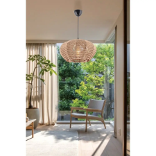 Opviq , 390FLH2265 , Jute Ellipse , Krém Színű , Csillár , E27 világítás