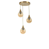 Opviq Chandelier Amber Gold 8809-3