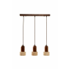 Opviq Chandelier Beige Walnut Loer R - Walnut