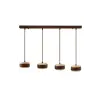  Opviq Chandelier Beige Walnut Lover D - Walnut