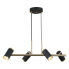 Opviq Chandelier Black Antique Lacquer Lume - 70-04-L