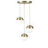 Opviq Chandelier Gold White 8710-3