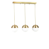 Opviq Chandelier Gold White 8710-5