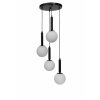 Opviq Chandelier White Black 9057-4