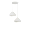  Opviq Chandelier White LORA-30-2-T-LUNA