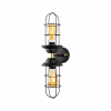  Opviq Wall Lamp Black Gold Mahoni - 13207