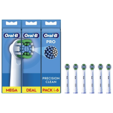 Oral-B EB20RX PrecisionClean Elektromos fogkefe Pótfej - Fehér (6db) (EB20RX PRECISIONCLEAN 6 SZT.) pótfej, penge