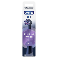 Oral-B iO fogkefefej Radiant White 4 db - fekete pótfej, penge