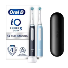 Oral-B iO Series 3N Duo Elektromos fogkefe (2db) - Fekete/Kék elektromos fogkefe