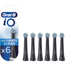 Oral-B iO Ultimate Clean fekete elektromos fogkefe pótfej, 6 db pótfej, penge