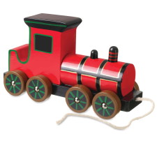 Orange Tree Toys Gőzmozdonyhúzó játék, Narancsfa játékok tili toli