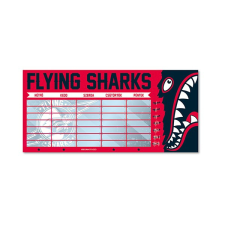  Órarend ARS UNA egylapos kétoldalas Flying Sharks órarend