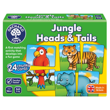 Orchard Toys Dzsungel oktatójáték - Jungle Heads &; Tails memóriajáték