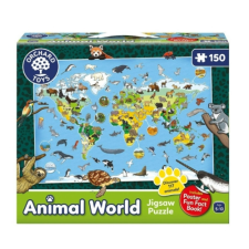 Orchard Toys - Világ állatai puzzle és poszter150 db-os puzzle, kirakós