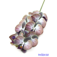  Orchidea 9 fejes ág 95cm - Erezett Lila dekorációs kellék