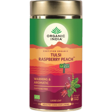 Organic India Tulsi Málna Őszibarac szálas bio tea tea