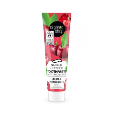Organic Shop Organic Shop bio minősített szuvasodás elleni fogkrém cseresznyével és gránátalmával 100 g fogkrém