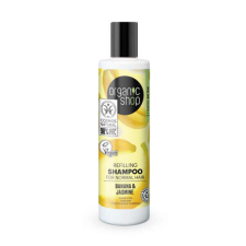Organic Shop sampon, tápláló, banán és jázmin, 280ml sampon