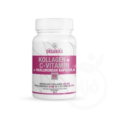  ORGANIKA KOLLAGÉN+C VITAMIN+HIALURONSAV KAPSZULA 60 DB vitamin és táplálékkiegészítő