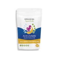 Organiqa BIO Vegán Acai-banán fehérje 400g vitamin és táplálékkiegészítő