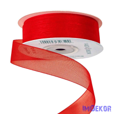  Organza szalag 20mm x 20m - Piros dekorációs kellék