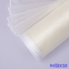  Organza szegett 12cm x 8,2m - Ekrü dekorációs kellék