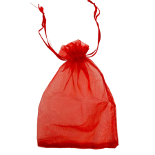  Organza tasak 9x12cm - Piros színben dekorációs kellék
