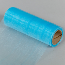  Organza tekercs 187 babakék 15cmx10m dekorációs kellék