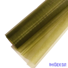  Organza tekercs 48cm x 10m - Olivazöld dekorációs kellék
