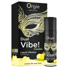 Orgie Dual Vibe - unisex folyékony vibrátor - Gin Tonic (15ml) vágyfokozó