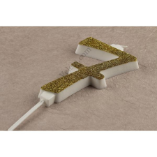  Óriás arany csillámos 7 számgyertya party kellék