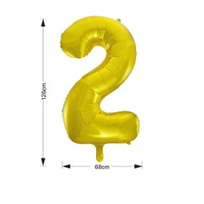  Óriás számos fólia lufi - 2 party kellék