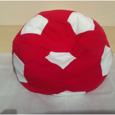  Óriási foci alakú babzsákfotel-piros-fehér bútor