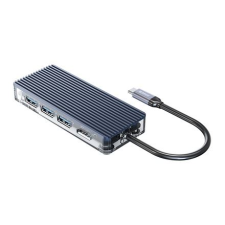 Orico USB-C 3xUSB-A/USB-C/HDMI/TF/SD notebook dokkoló sötétszürke (WB-6TS-GY-BP) (WB-6TS-GY-BP) laptop kellék