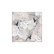 Oriental Flowers Grey papírszalvéta 33x33cm,20db-os asztalterítő és szalvéta