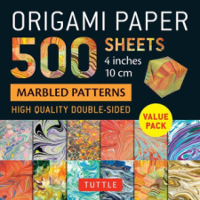  Origami Paper 500 Sheets Marbled Patterns 4 (10 CM) idegen nyelvű könyv