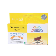 ORINK CLI551XL utángyártott Canon tintapatron sárga (CAOCLI551XLYE) nyomtatópatron & toner