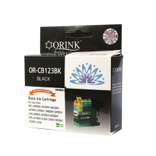 ORINK LC123 utángyártott Brother tintapatron fekete (BROLC123BK) (BROLC123BK) nyomtatópatron & toner