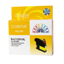 ORINK LC125XL utángyártott Brother tintapatron sárga (BROLC125XLYE) (BROLC125XLYE) nyomtatópatron & toner