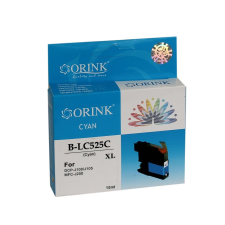 ORINK LC525XL utángyártott Brother tintapatron cián (BROLC525XLCY) (BROLC525XLCY) nyomtatópatron & toner